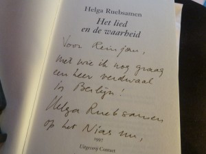 Wat NRC Handelsblad niet haalde: met Helga Ruebsamen verdwaald in Berlijn... 