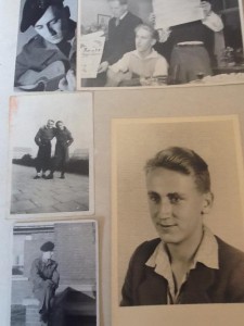 5 portretten van Rein Mulder uit het fotoalbum van zijn dochter Hanneke. 